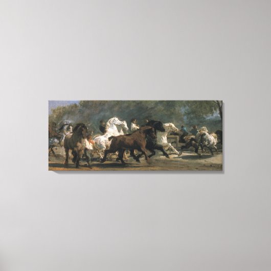 Studie voor de Horsemarket, 1900 Canvas Afdruk (Voorkant)