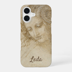 Studie voor de kop van Leda door Leonardo da Vinci iPhone 16 Hoesje