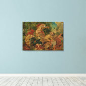 Studie voor de Lion Hunt, 1854 Canvas Afdruk (Insitu (Houten vloer))