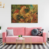 Studie voor de Lion Hunt, 1854 Canvas Afdruk (Insitu (Woonkamer))