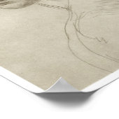 Studie voor de "Maagd van de Rocks", Da Vinci Poster (Hoek)