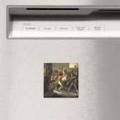 Studie voor de razen van de Barbaarse paarden, 181 Magneet (Insitu (Vaatwasser))