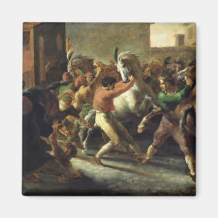 Studie voor de razen van de Barbaarse paarden, 181 Magneet