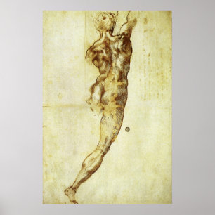 Studie voor de Slag bij Cascina van Michelangelo Poster