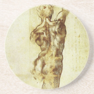 Studie voor de Slag bij Cascina van Michelangelo Zandsteen Onderzetter