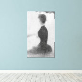 Studie voor de zondagmiddag canvas afdruk (Insitu (Houten vloer))