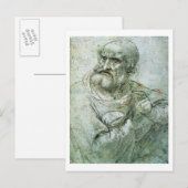 Studie voor een apostel van The Last Supper, c.149 Briefkaart (Voorkant / Achterkant)