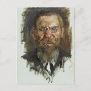 Studie voor een portret van professor Dr. Eduard Briefkaart