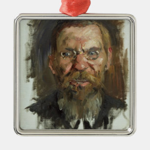 Studie voor een portret van professor Dr. Eduard Metalen Ornament