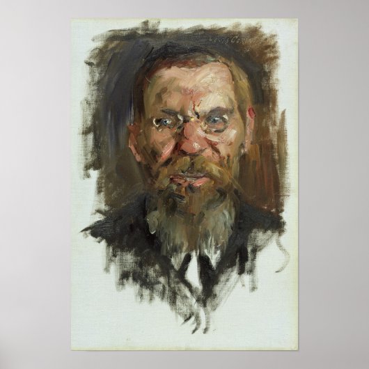 Studie voor een portret van professor Dr. Eduard Poster (Voorkant)