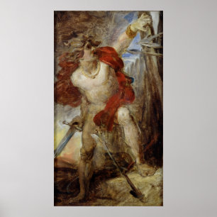 Studie voor Gaulish Courage, c.1830-32 Poster