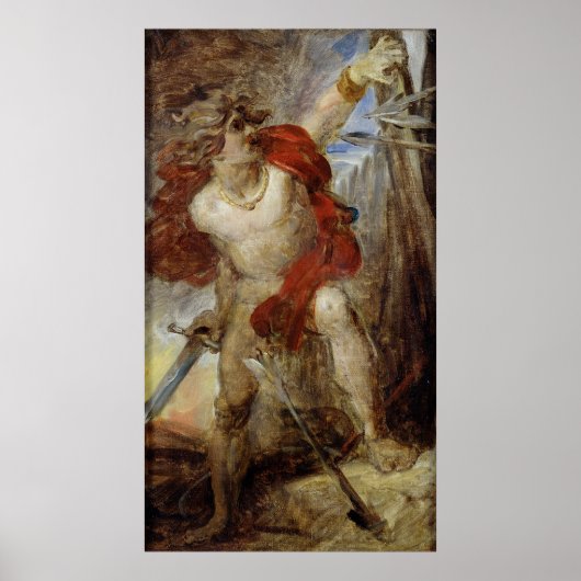 Studie voor Gaulish Courage, c.1830-32 Poster (Voorkant)