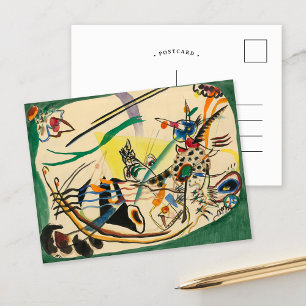 Studie voor Green Border   Kandinsky Briefkaart