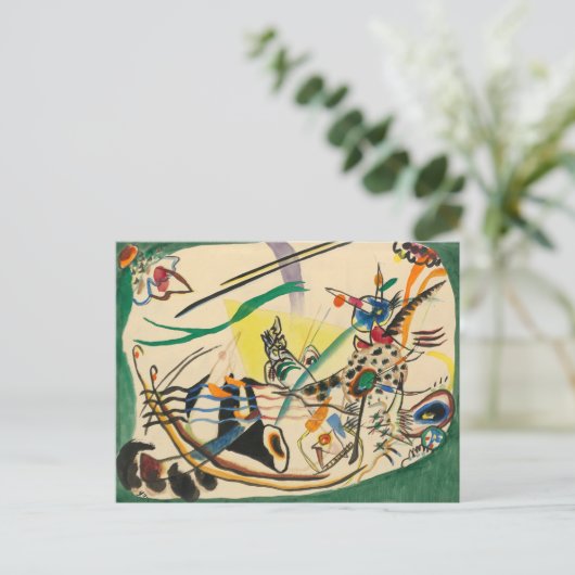 Studie voor Green Border | Kandinsky Briefkaart (Staand voorkant)