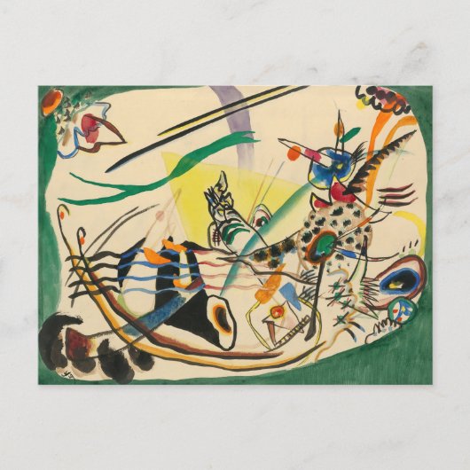 Studie voor Green Border | Kandinsky Briefkaart (Voorkant)