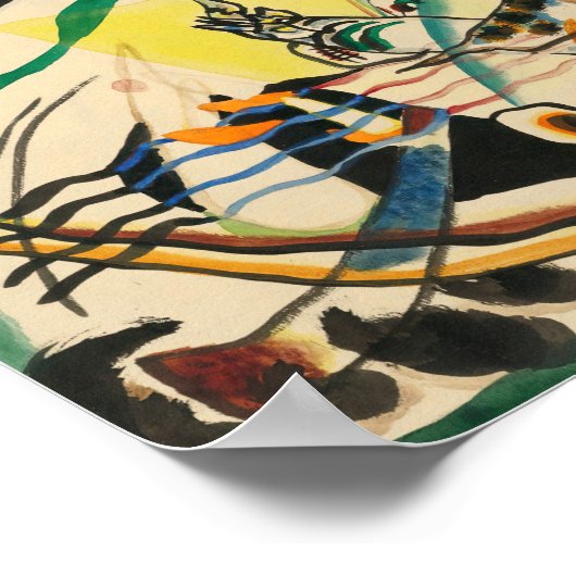 Studie voor Green Border | Kandinsky Poster (Hoek)