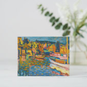 Studie voor Herfstlandschap met boten | Kandinsky Briefkaart (Staand voorkant)