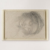 Studie voor het hoofd van Sint Anna:Leonardo da Vi Legpuzzel (Horizontaal)