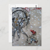 Studie voor Julbacken (Yule Goat) 1911 Briefkaart (Voorkant / Achterkant)