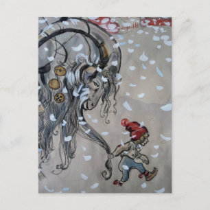 Studie voor Julbacken (Yule Goat) 1911 Briefkaart