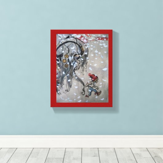 Studie voor Julbacken (Yule Goat) 1911 Canvas Afdruk (Insitu (Houten vloer))