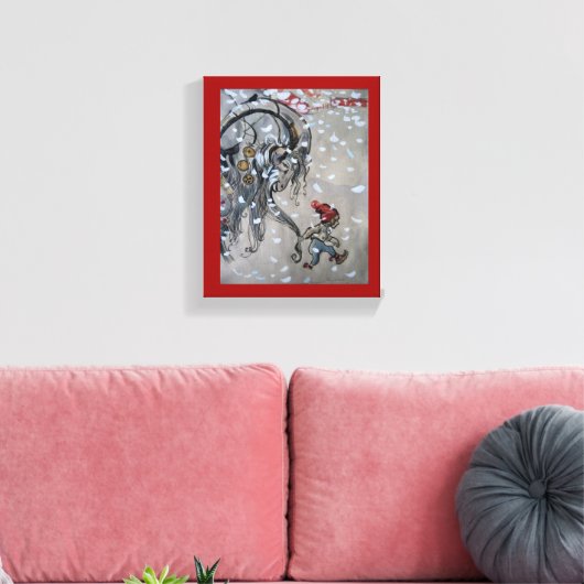 Studie voor Julbacken (Yule Goat) 1911 Canvas Afdruk (Insitu (Woonkamer))