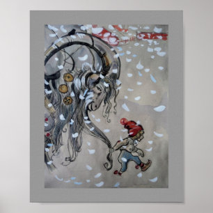 Studie voor Julbacken (Yule Goat) 1911 Poster