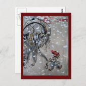 Studie voor Julbocken (jonge geit) 1911 Briefkaart (Voorkant / Achterkant)