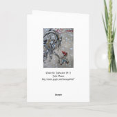 Studie voor Julbocken (yule geit) 1911 Feestdagen Kaart (Achterkant)