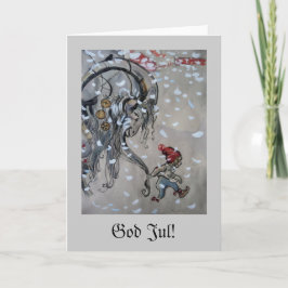 Studie voor Julbocken (yule geit) 1911 Feestdagen Kaart