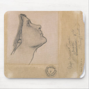 Studie voor "Lamia", c.1904-05 (potlood op papier) Muismat