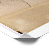 Studie voor "Lamia", c.1904-05 (potlood op papier) Poster (Hoek)