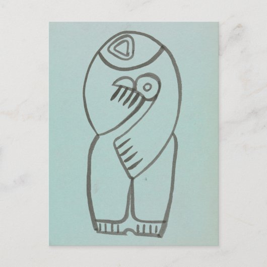 Studie voor moeder en kind Henri Gaudier-Brzeska | Briefkaart (Voorkant)