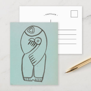 Studie voor moeder en kind Henri Gaudier-Brzeska   Briefkaart