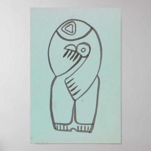 Studie voor moeder en kind Henri Gaudier-Brzeska | Poster (Voorkant)