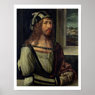 Studie voor Self Portrait met een handschoen, c.14 Poster