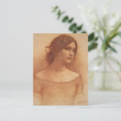 Studie voor The Lady Clare Briefkaart (Staand voorkant)