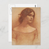 Studie voor The Lady Clare Briefkaart (Voorkant / Achterkant)