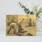 Studie voor Tree Planting Group door Grant Wood Bedankkaart (Staand voorkant)