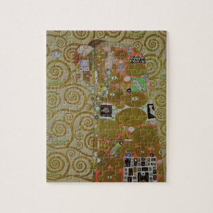 Studie voor Vervulling, c.1905-09 (w/c & goud op p Legpuzzel