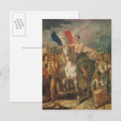 Studie voor "Vrijheid", 1830 Briefkaart (Voorkant / Achterkant)