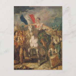 Studie voor "Vrijheid", 1830 Briefkaart