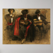 Studie voor zittende musici, Sargent Poster (Voorkant)