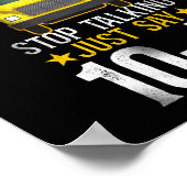Studiebus Omg. Stop met praten gewoon zeggen 10-4 Poster (Hoek)
