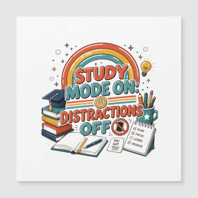 Studiemodus Aan Afleidingen Uit (Voorkant)