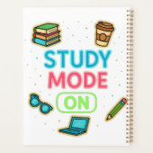 Studiemodus aan planner (Achterkant)