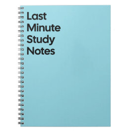 Studienotitieboek voor het laatste moment notitieboek