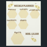 Studieplan voor de leerlingplank bij bijen flyer<br><div class="desc">Wekelijks lesplan met bijenthema</div>