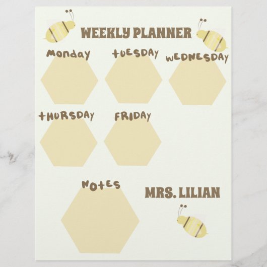 Studieplan voor de leerlingplank bij bijen flyer (Voorkant)