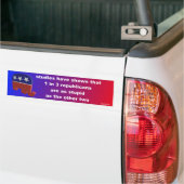 studies hebben aangetoond... bumpersticker (Op Truck)
